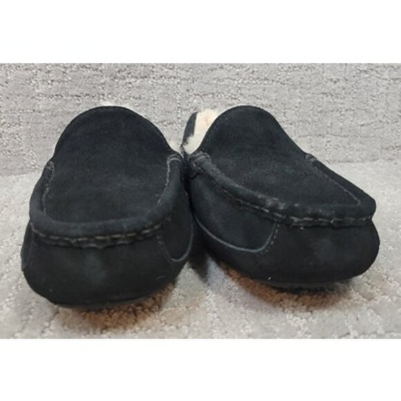 Ugg Womens Size 4MBlack Suede Slip On Flat Shearling Loafer Shoes.NEW - Picture 8 of 12
